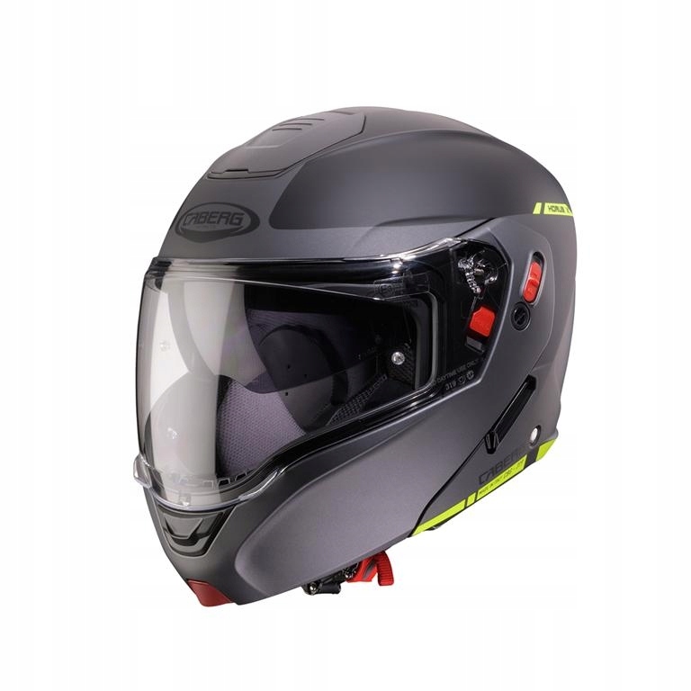 Caberg Flip-up Čeľusťová Prilba Model Horus X Ray Čierna Matná/šedá/žltá Fluo