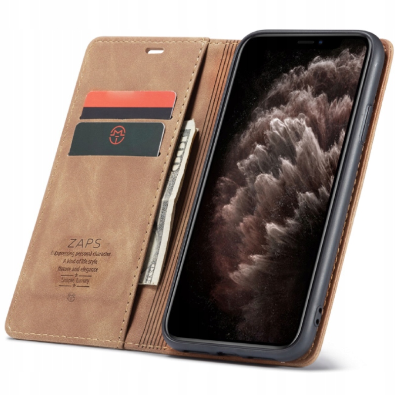 

Etui portfel skóra magnet kabura case do iPhone 11