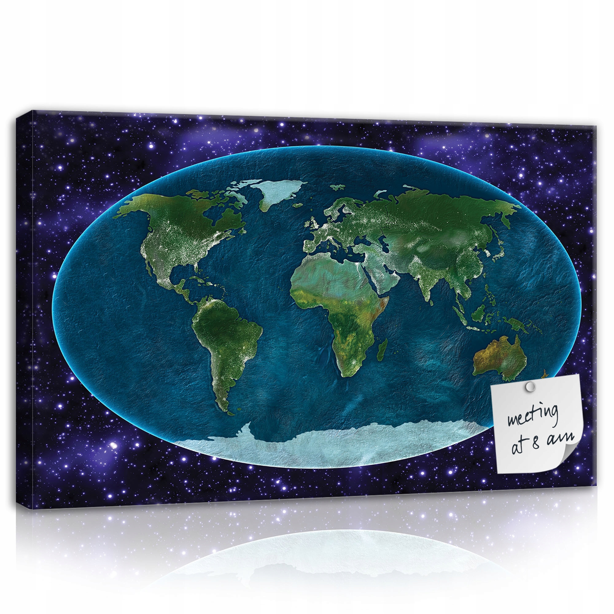 Tablica korkowa obraz MAPA ŚWIATA DLA DZIECI 60X40