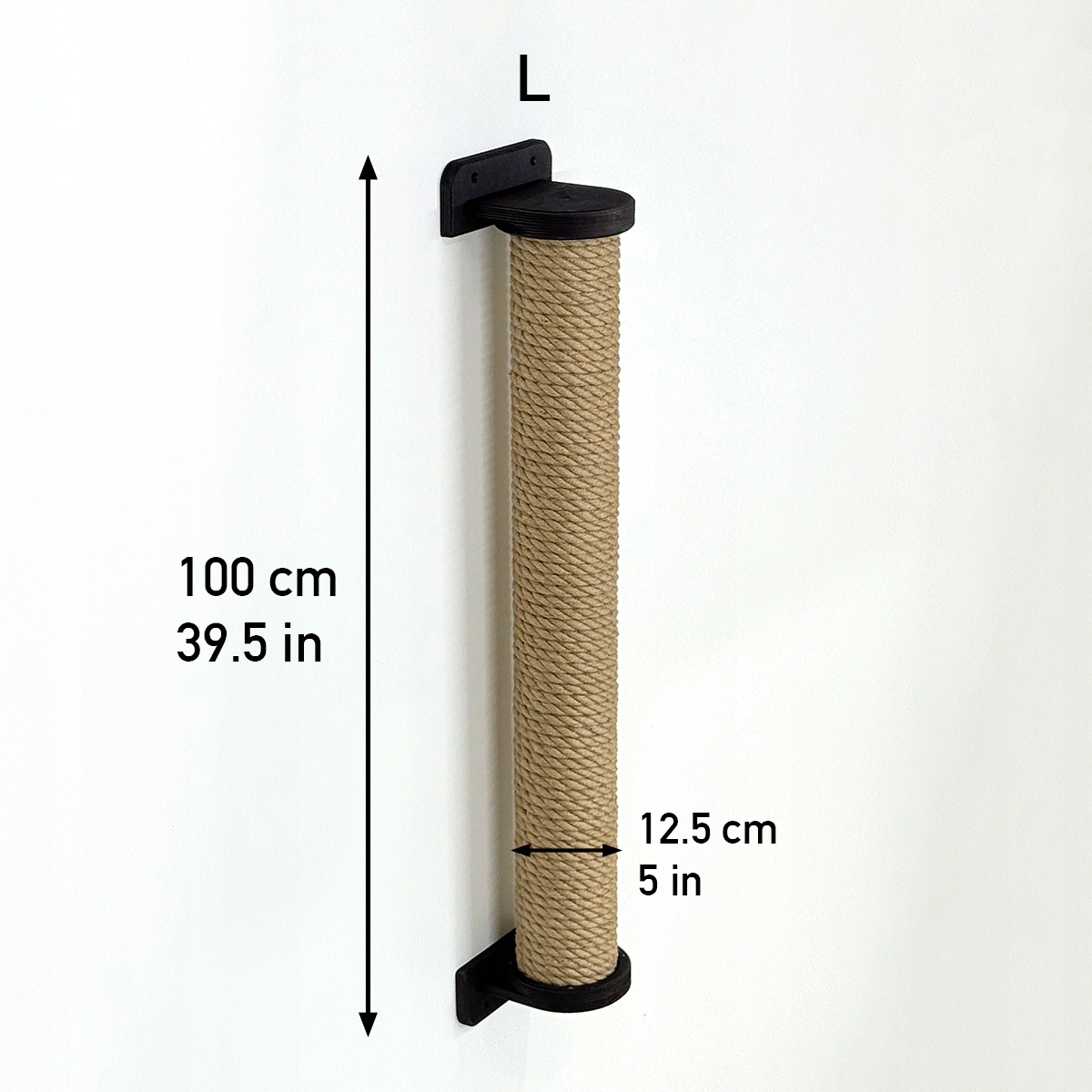 Levně Škrabací strom pro kočky Cat Tree Maine Coon 100 cm šrouby Černá