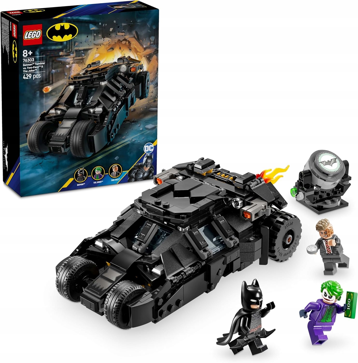 Lego Batman Tumbler versus Joker Dvě tváře Batsignál 76303 8 let