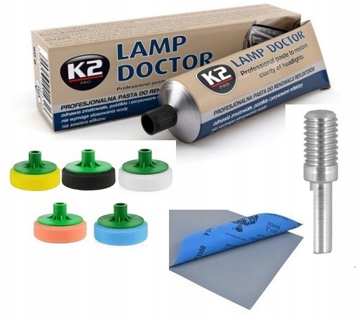 ZESTAW DO POLEROWANIA REFLEKTORÓW LAMP REGENERACJA