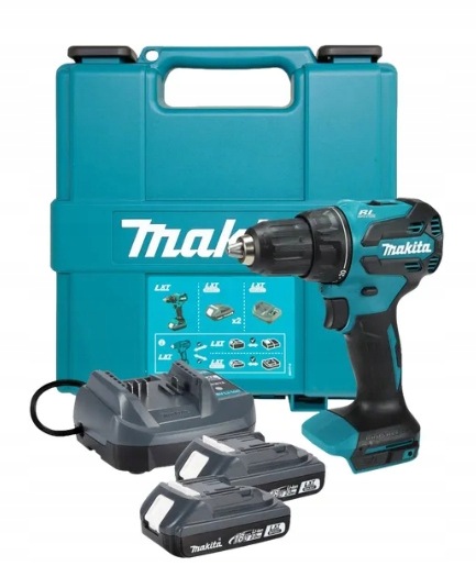 Wiertarko-wkrętarka akumulatorowa DDF490WVE 18 V 65 Nm Makita