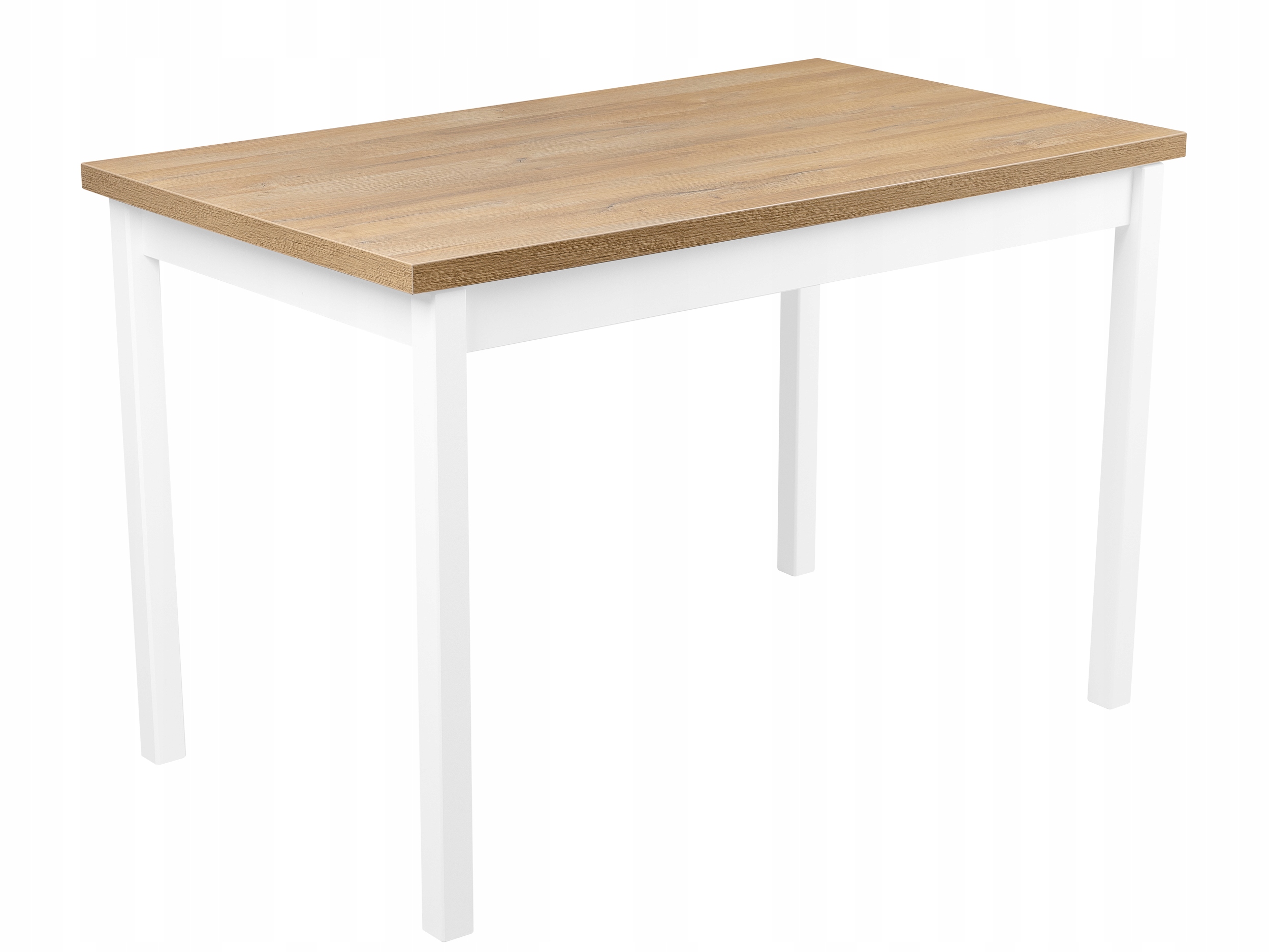 Rozkládací Dřevěný Stůl 6-MÍSTNÝ Do Kuchyně Jídelny 150/120x80 Bílý