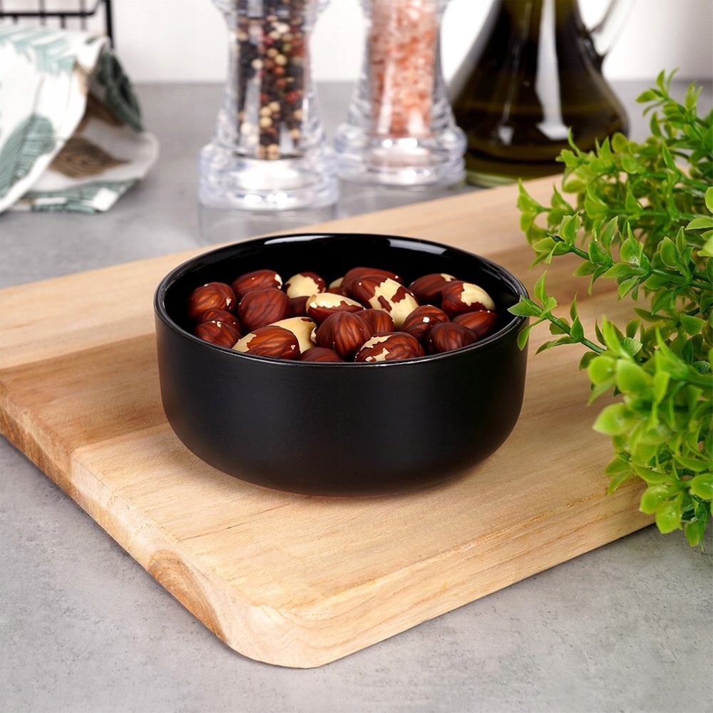 Miseczka CERAMICZNA CZARNA miska salaterka przekąski desery surówki 150 ml Kod producenta 5904316474515