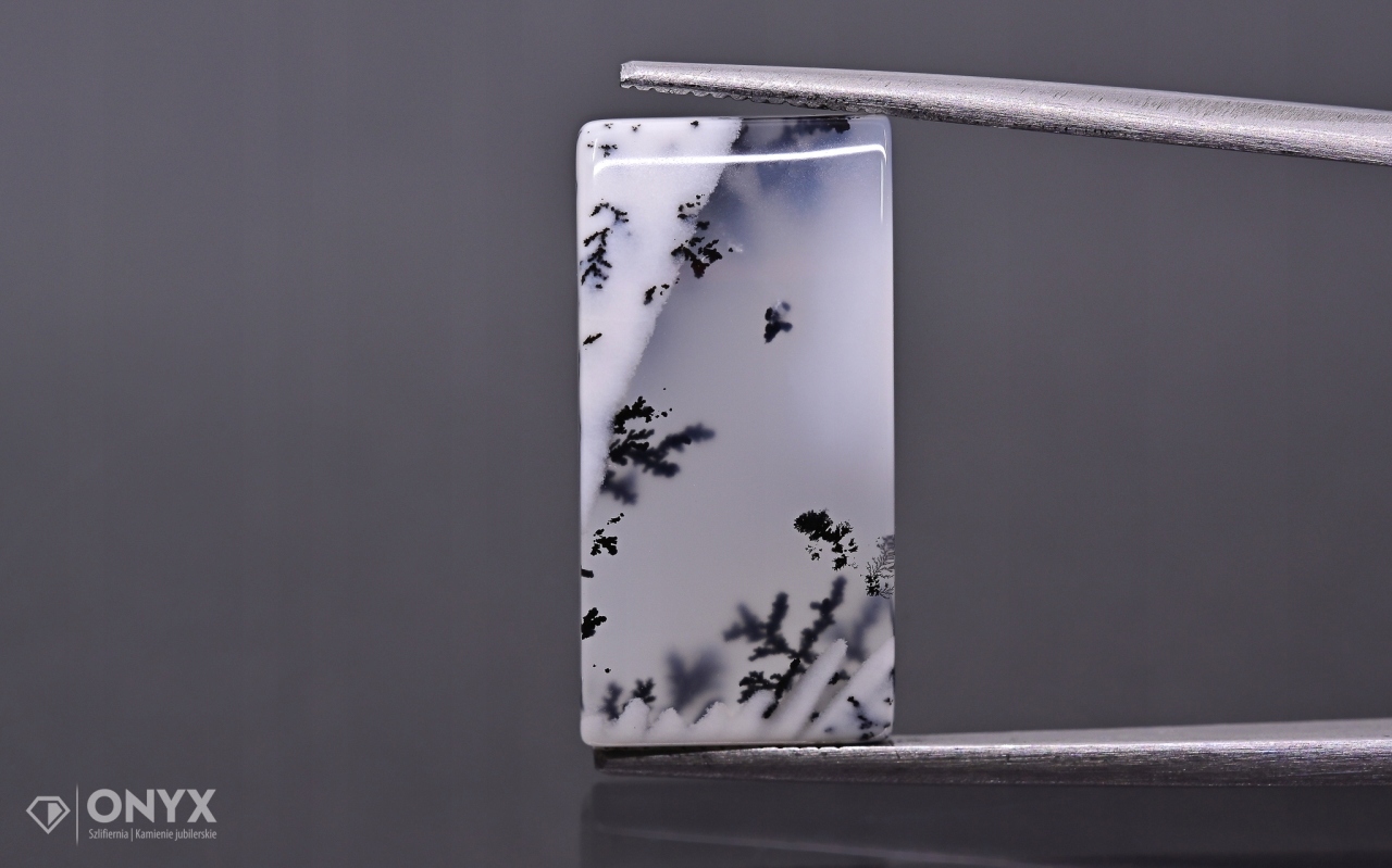 Dendritový achát z Turecka konvexní obdélníková deska