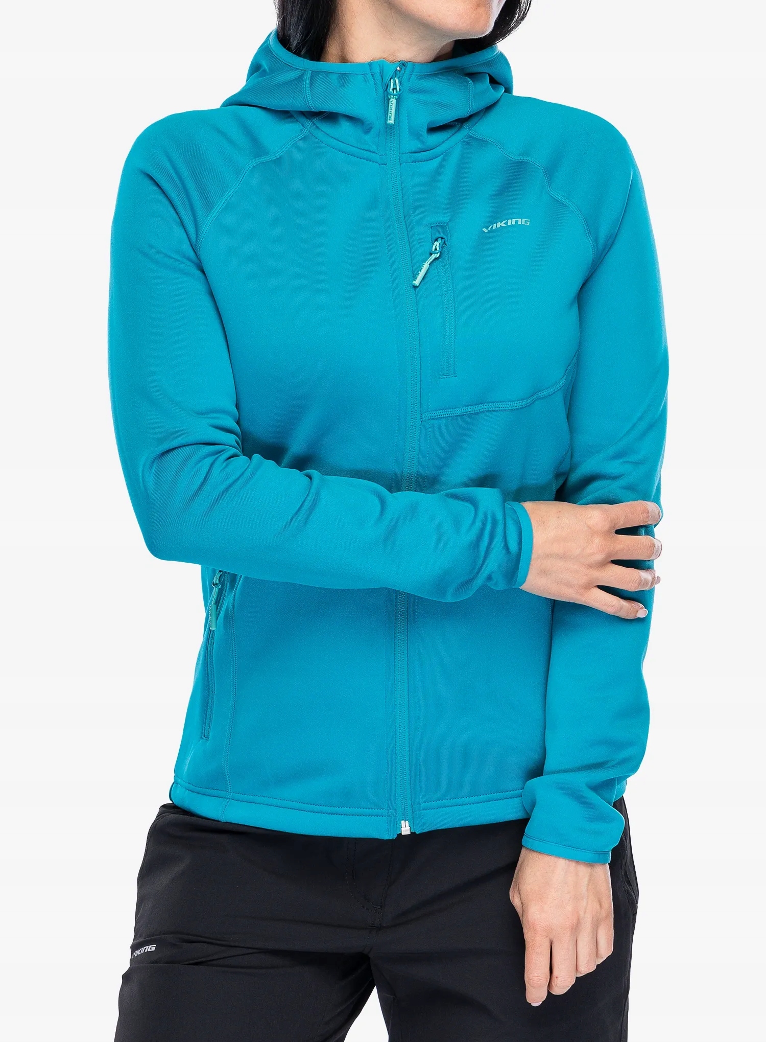 Bluza rozpinana damska Viking Jukon Hoodie Polartec grass green L