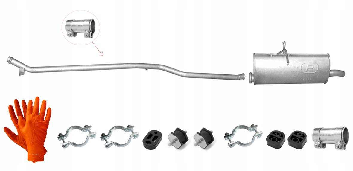 Citroen Berlingo 1.6 HDi Td 55-66 kW (2005-2010) Trubka Tlumič