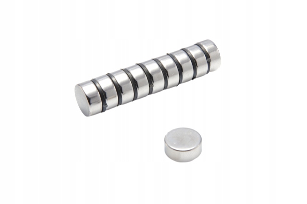 Magnet neodymový válcový Mw 12x5 mm N38 70 kusů