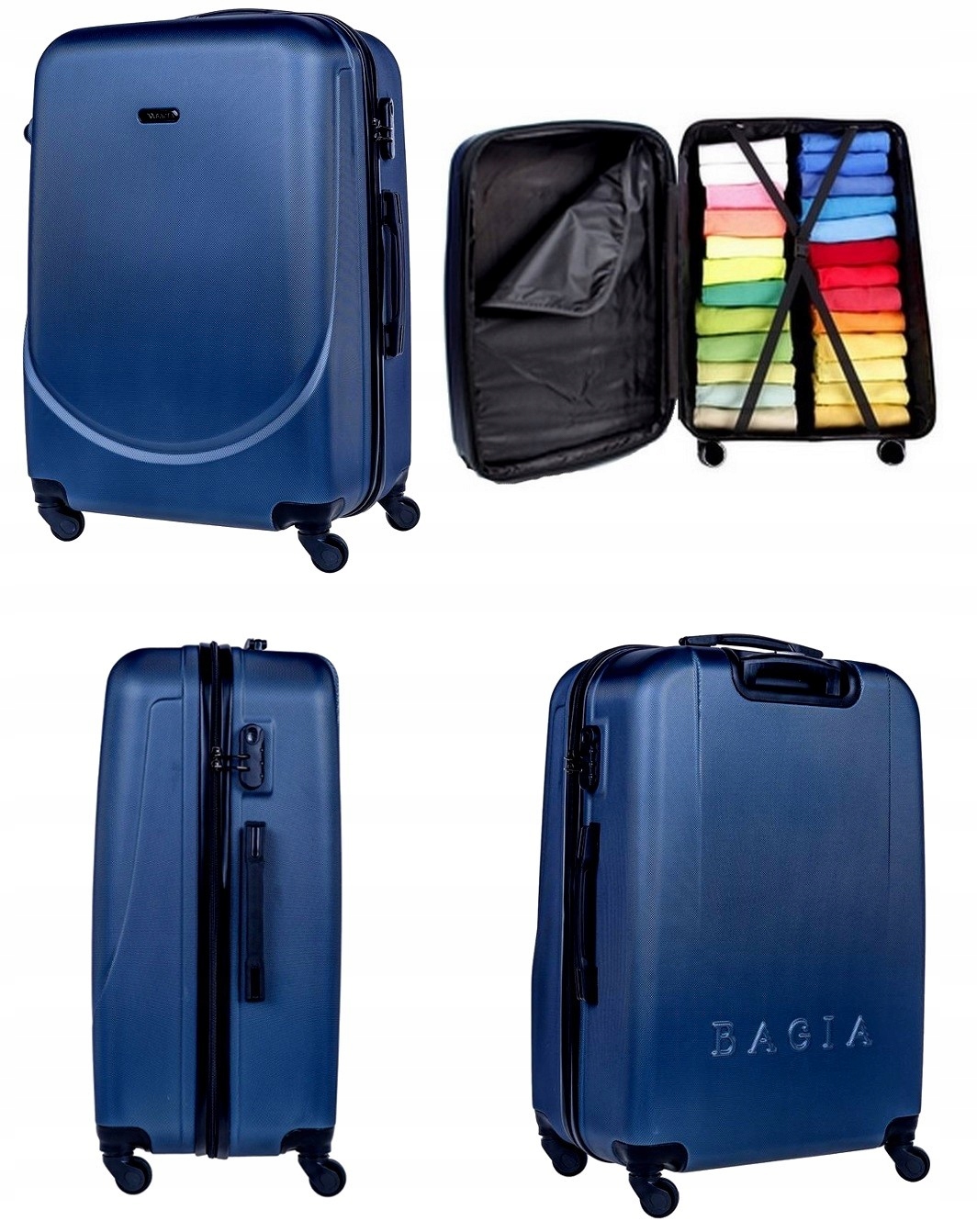 Walizka Duża Podróżna Kółka Bagia 15 X Kolor XXL