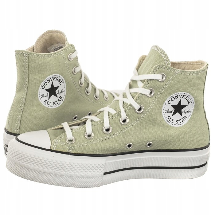 Vysoké Topánky Tenisky na platforme Converse Lift Hi Summit Mätové