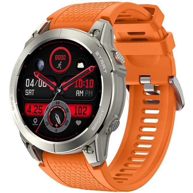 Chytré Hodinky Hagen HC87.111.538 oranžový pásek