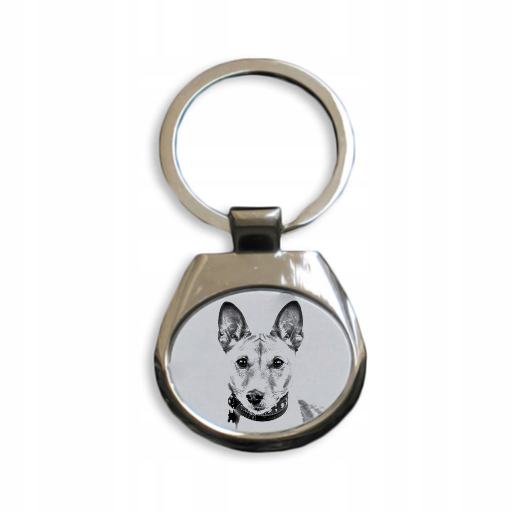 

Basenji Metalowy Brelok Breloczek z grafiką