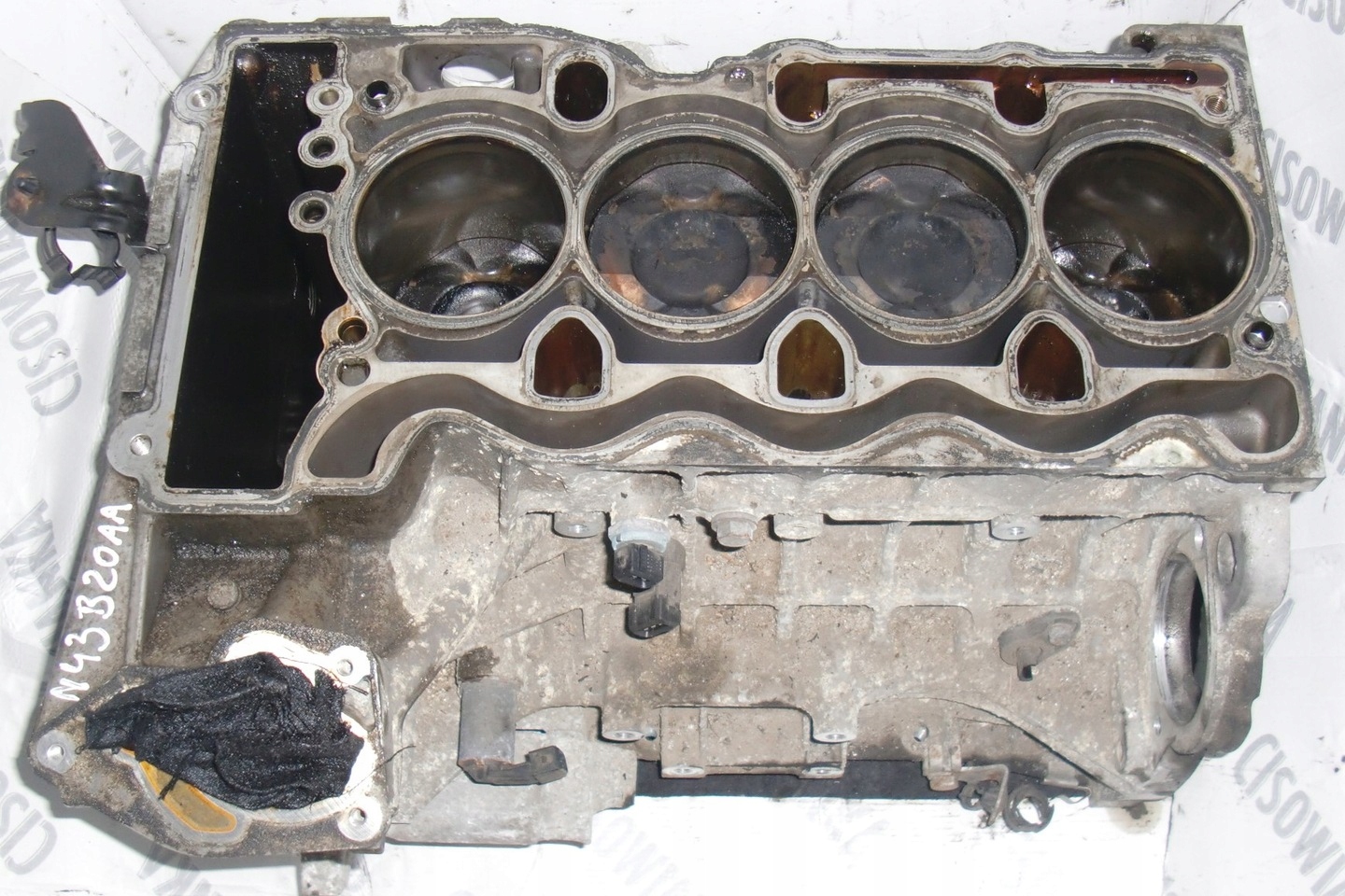 BMW E87 E90 2.0 N43B20AA BLOK DÓŁ SILNIKA TŁOKI WAŁ