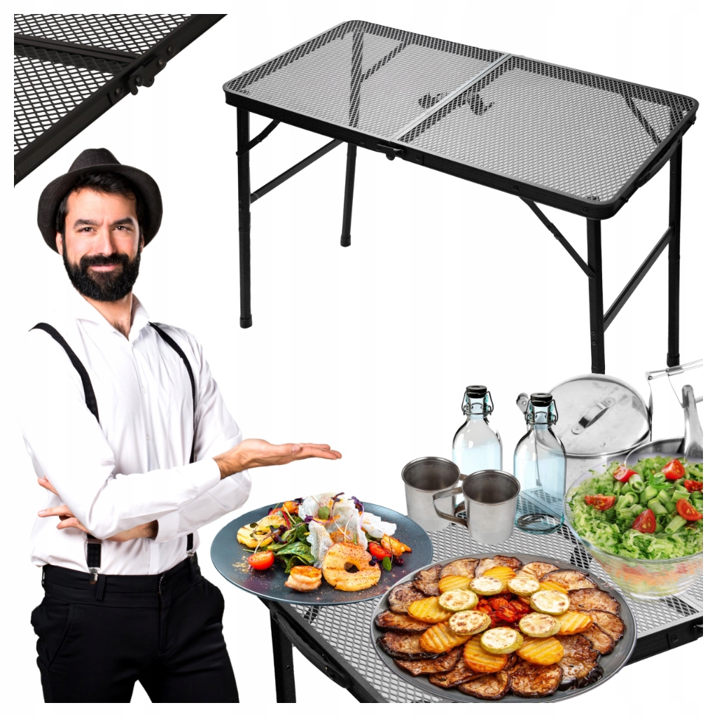 Składany turystyczny kempingowy Stolik Stół walizka ogrodowy piknikowy