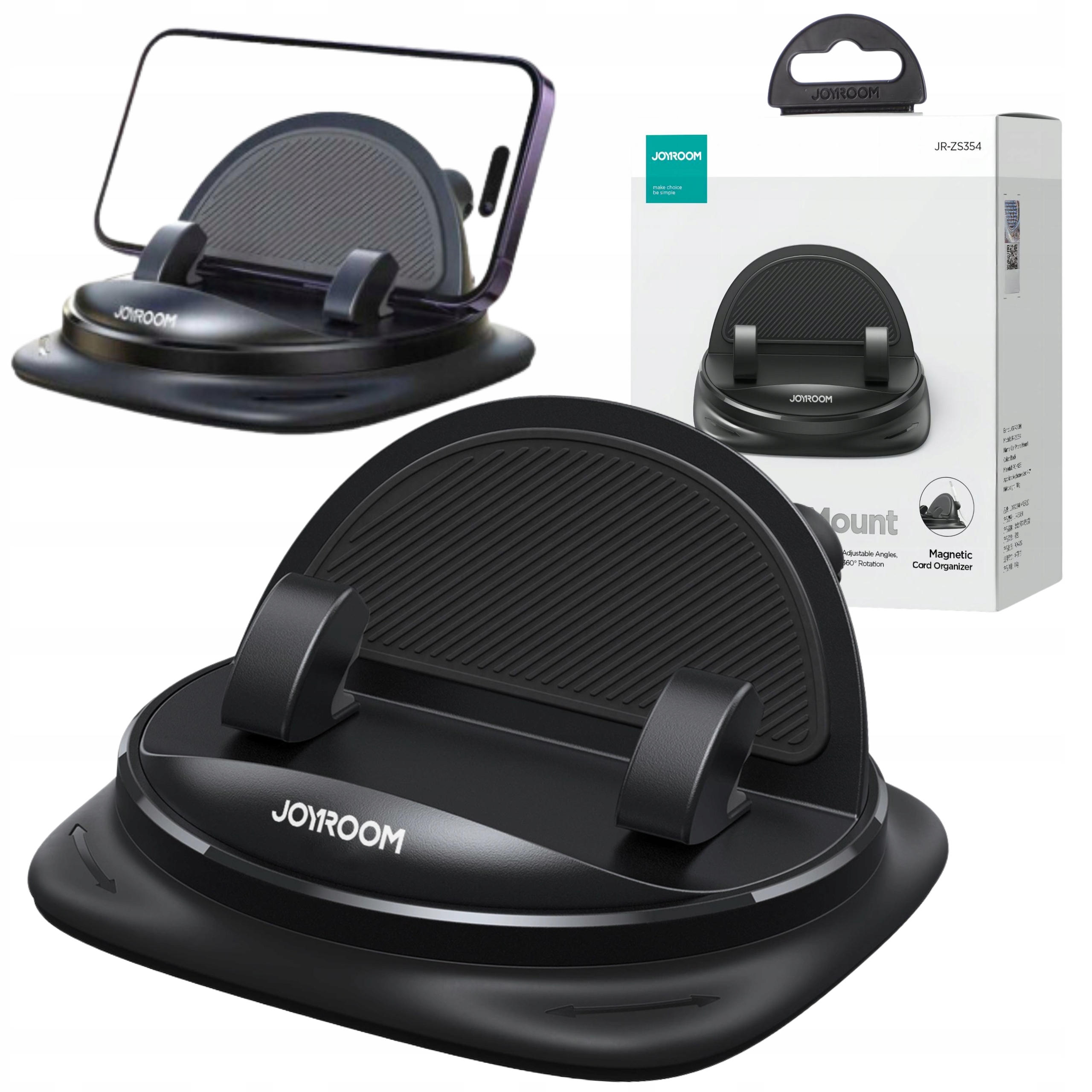 JOYROOM UCHWYT SAMOCHODOWY NA DESKĘ | KOKPIT PODSTAWKA NA TELEFON STABILNA