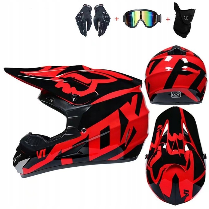 KASK MOTOCYKLOWY OFF-ROAD ENDURO MOTOCROSS M