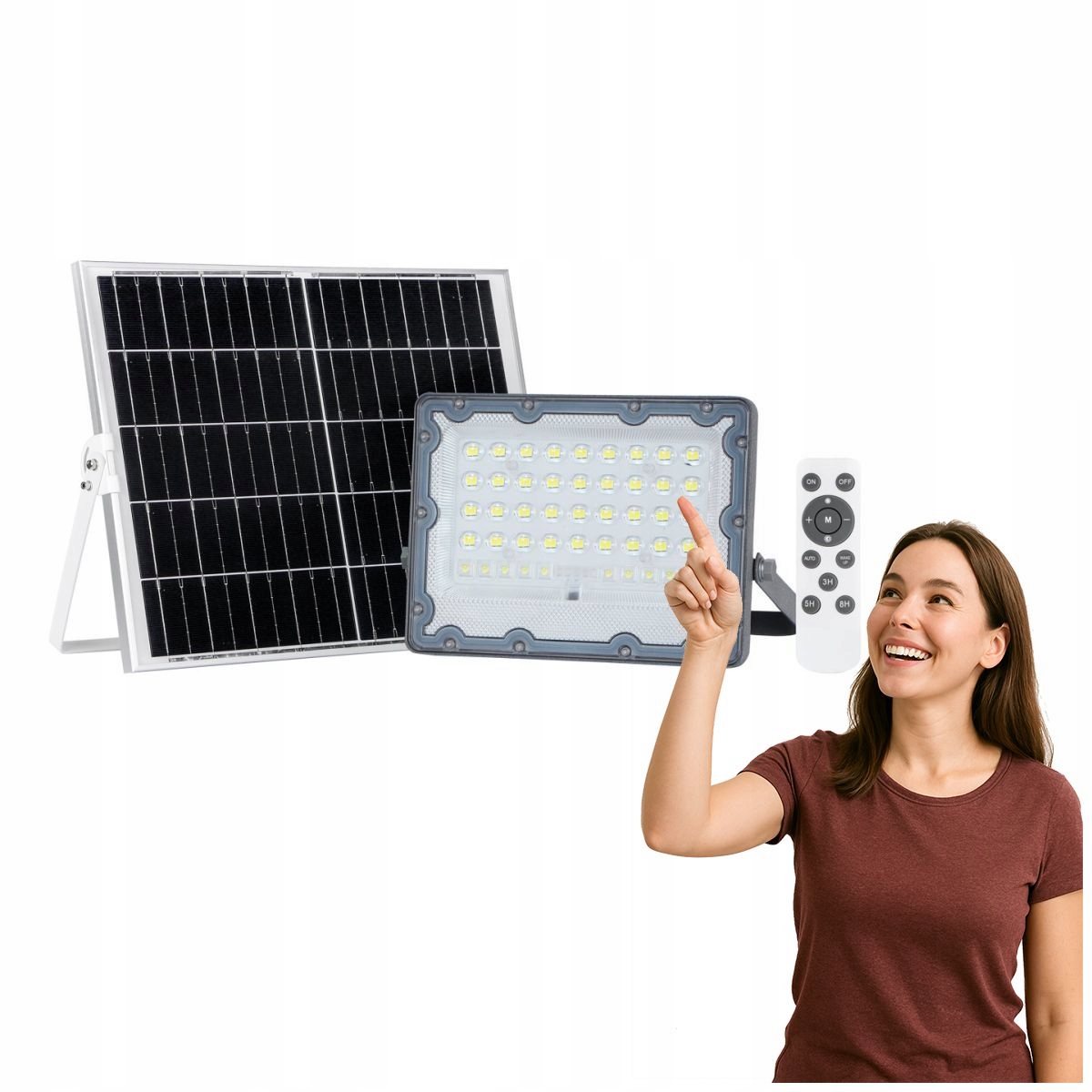 Solárna Led lampa 100 W Tiara vonkajšia šedá Italux