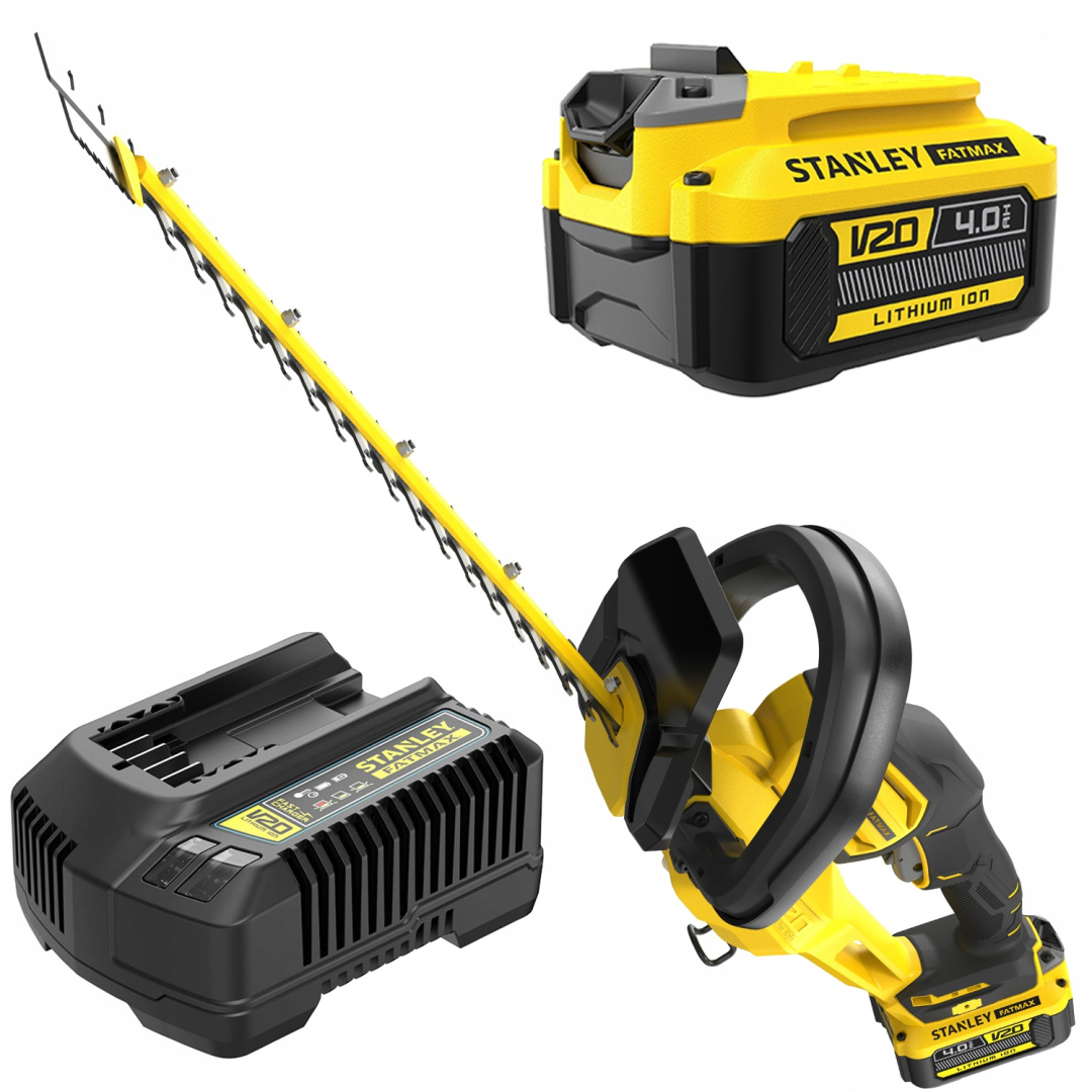 Akumulátorové nožnice na živý plot 18V Stanley V20 55CM s akumulátorom a nabíjačkou