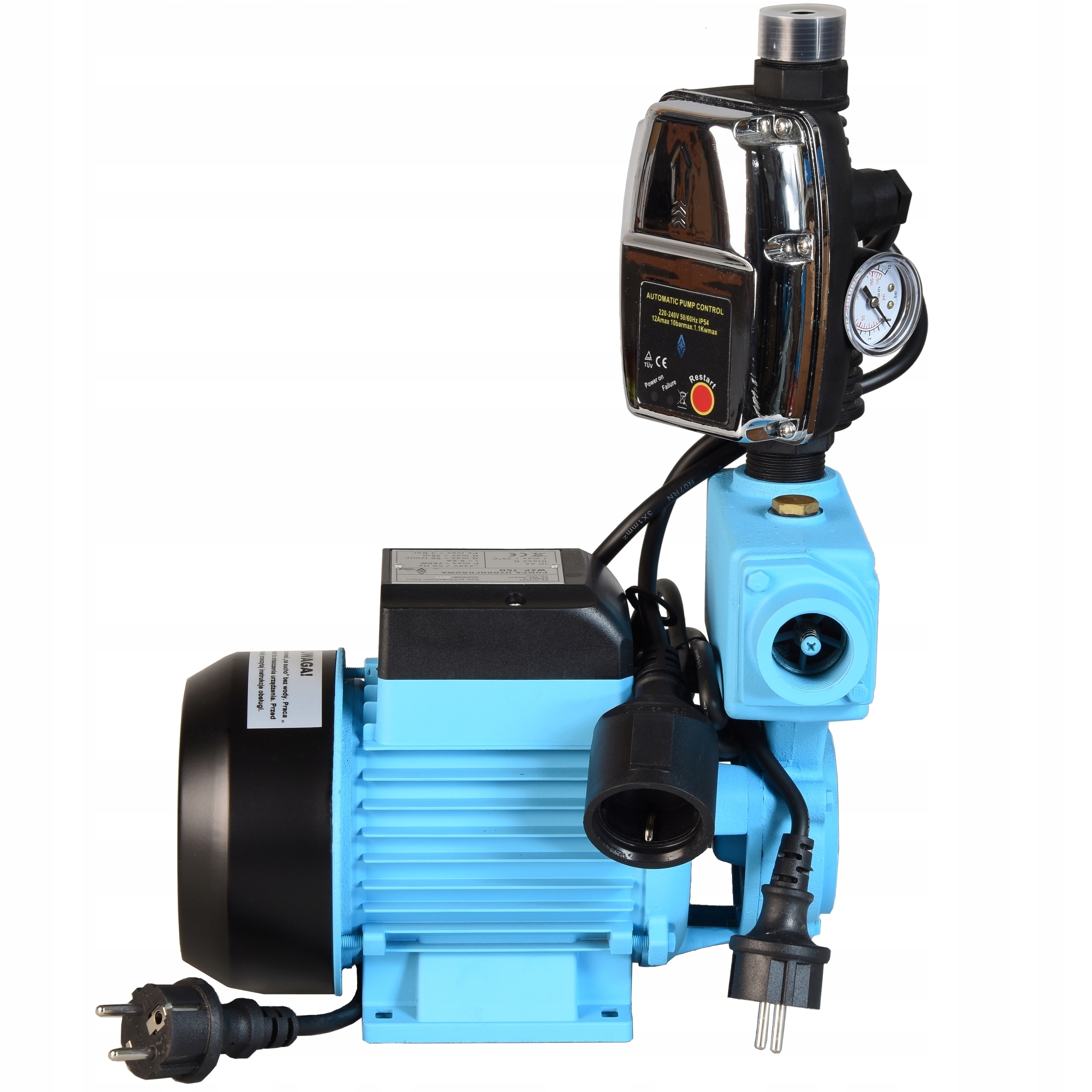 Hydrofor Beznádržová Súprava Pumpa Automat na čerpadlo Wzp 750 750 W 3000 l/h