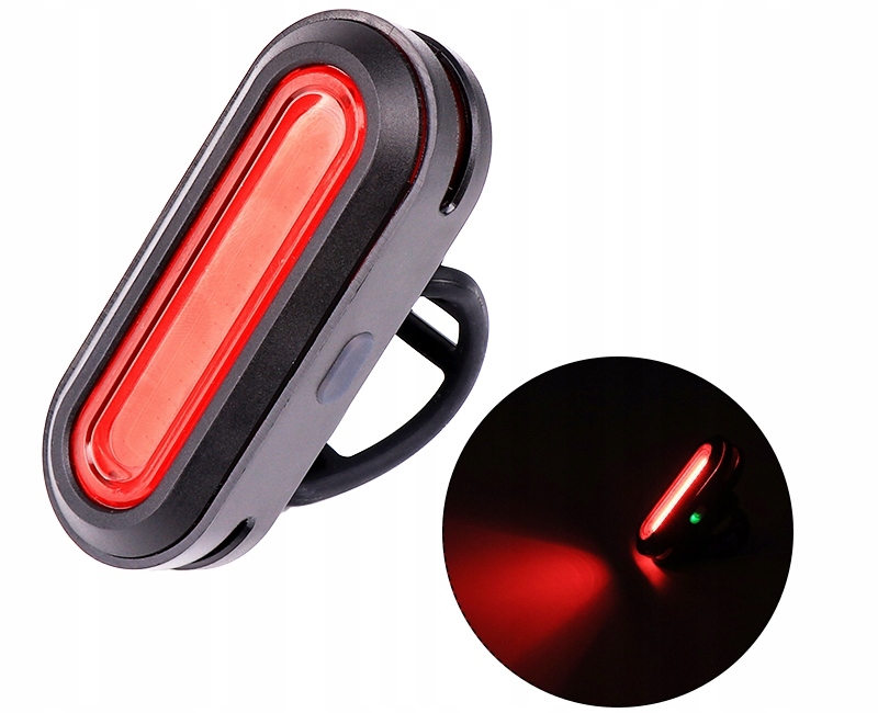 LAMPKA ROWEROWA VISION 266 LED COB 1W AKU CZERWONA Rodzaj tylne