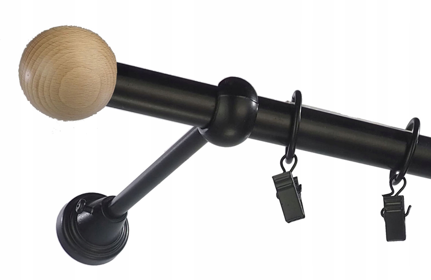 Karnisz metalowy fi 25 pojedyńczy 230 KOLORY WYBÓR Kod producenta WWW_FAJNYDOM_NET