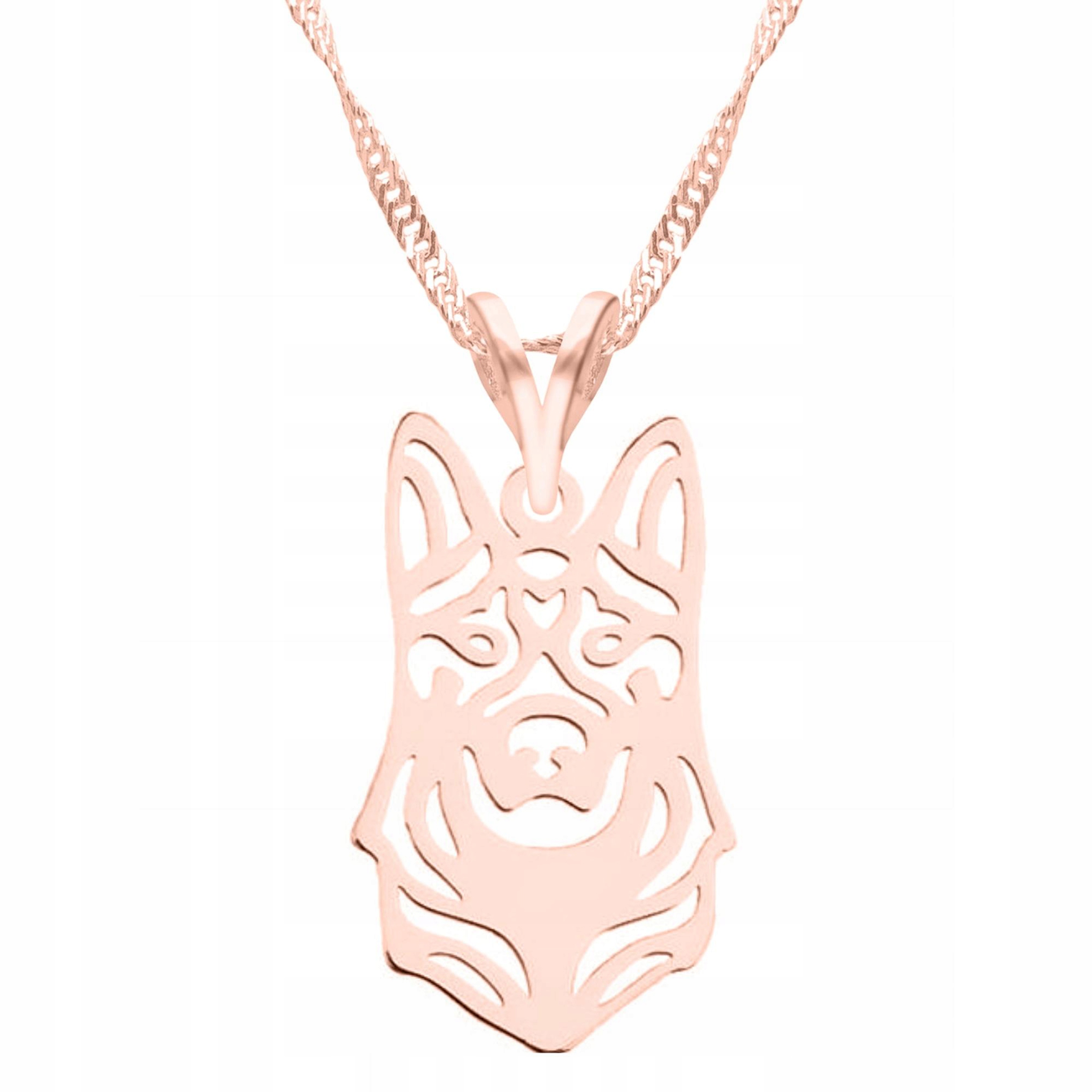 Pozlacený náhrdelník s psem Dog Pupilem Pes Pejsek Přítel Stříbro 925