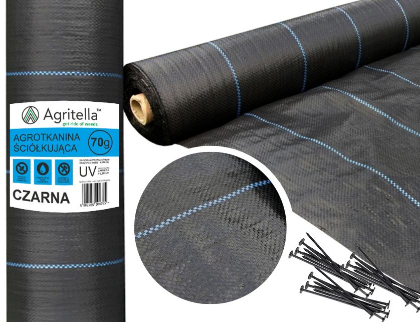 

Agrotkanina ogrodowa Czarna 1,1x50m 70g