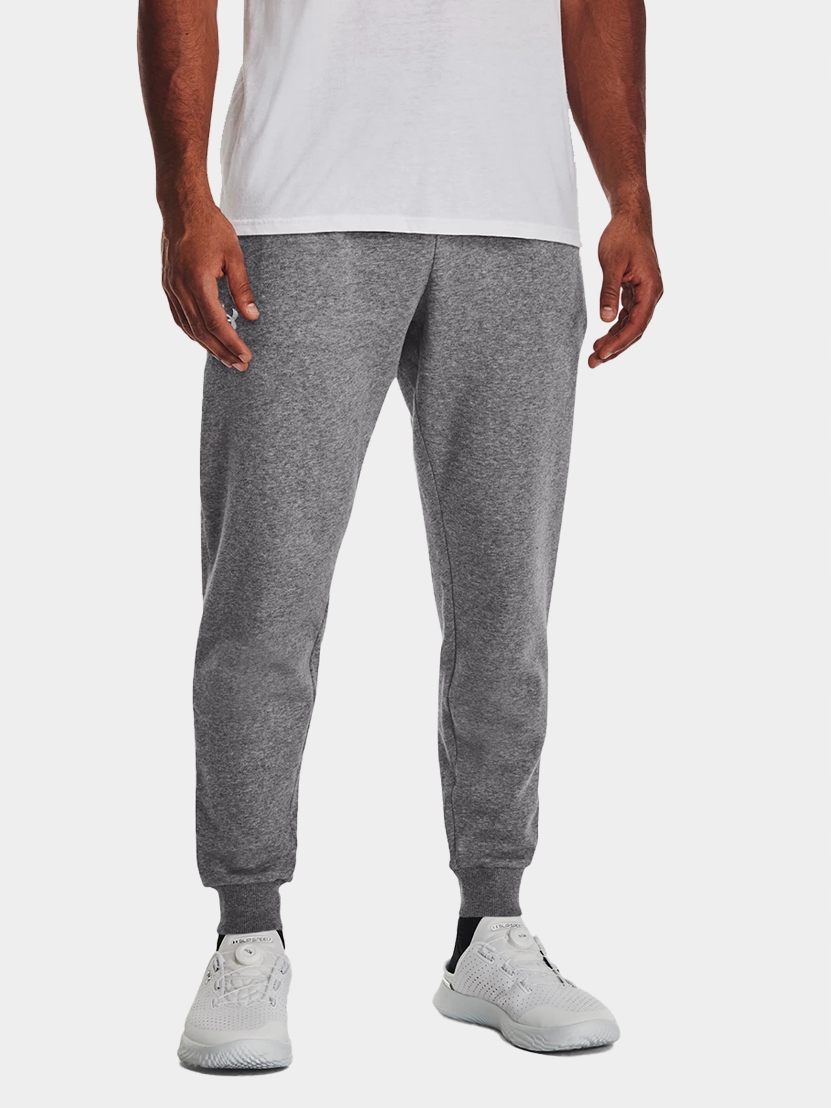 SPODNIE DRESOWE MĘSKIE UNDER ARMOUR DRESY JOGGERY BAWEŁNA SPORTOWE 1379774 Rozmiar S