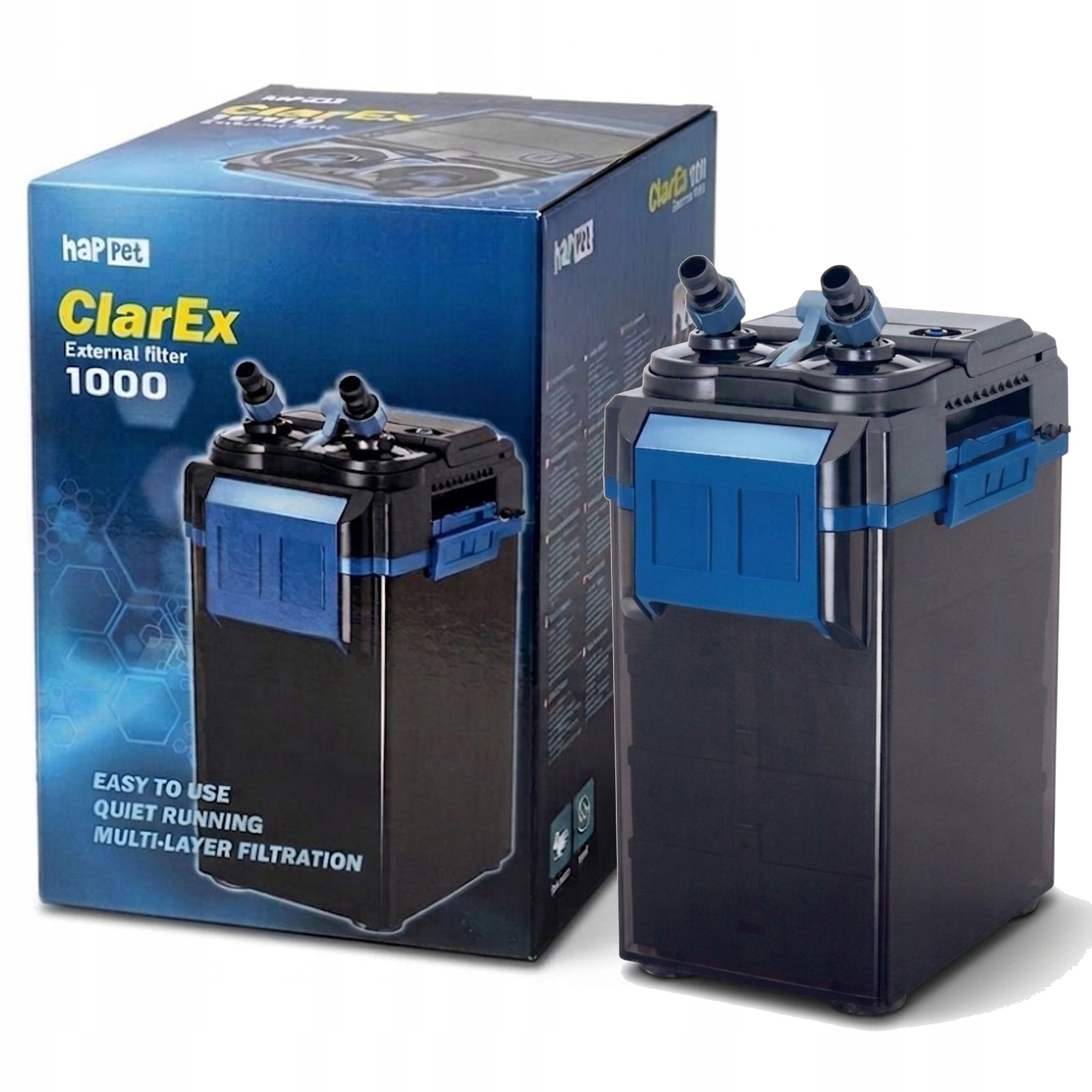 Vnější akvarijní filtr ClarEx 1000L/H pro akvárium 200-400L Tichý