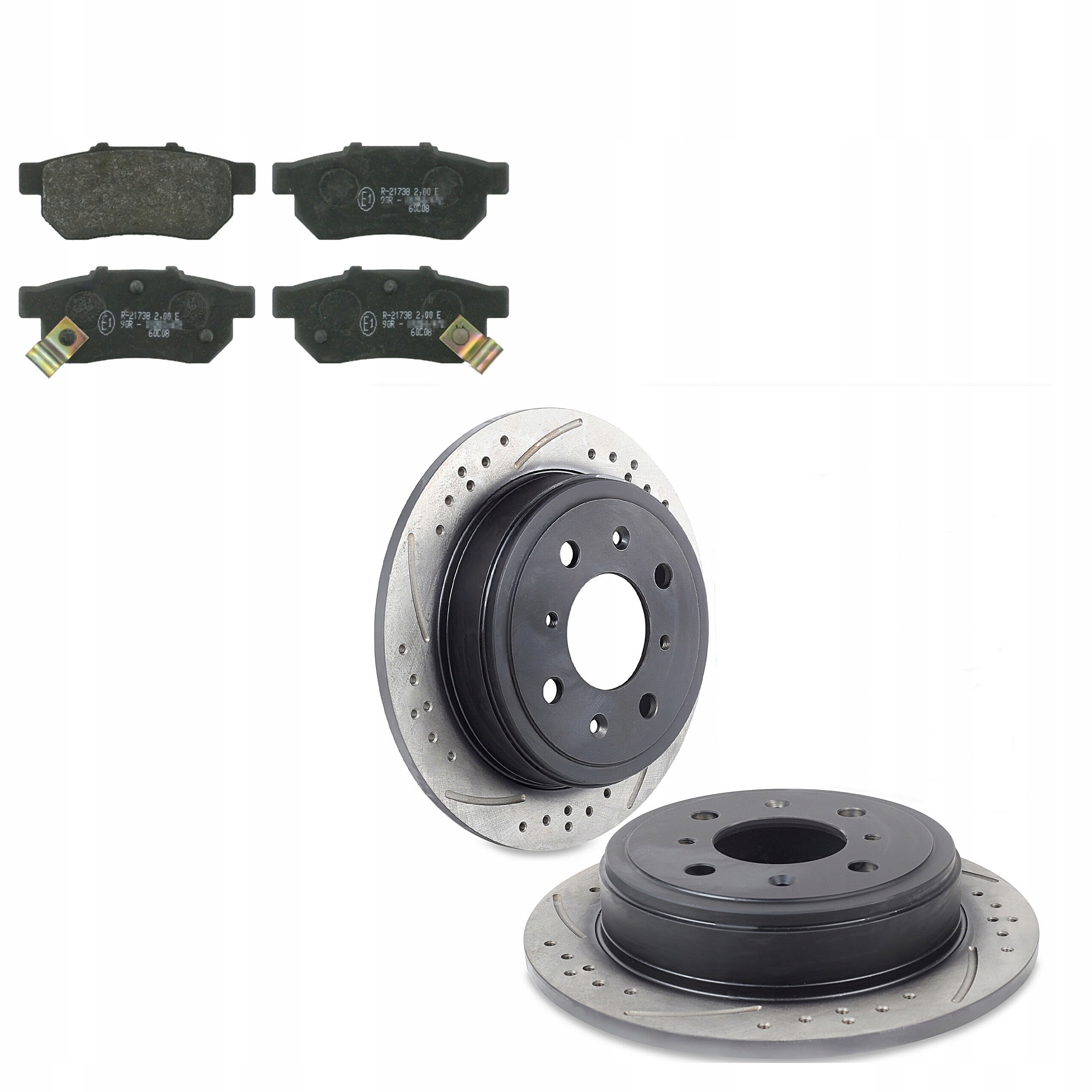 Просвердлені диски + задні колодки CITY CIVIC