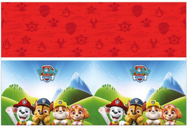 OBRUS PLASTIKOWY URODZINOWY PSI PATROL SKY 180x120 cm