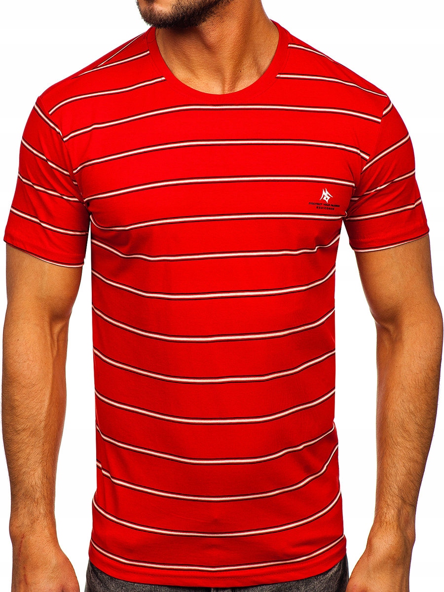 

T-shirt Męski Koszulka Czerwona 14952 DENLEY_2XL