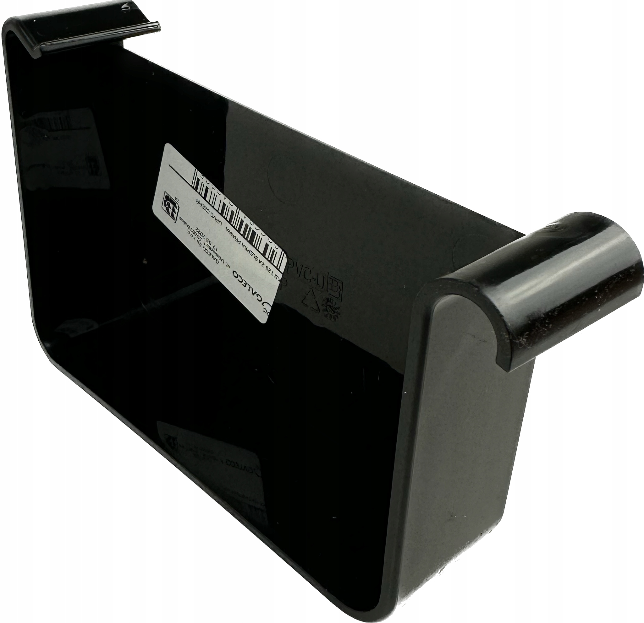 Zaślepka PVC prawa Galeco STAL2 125 Czarna
