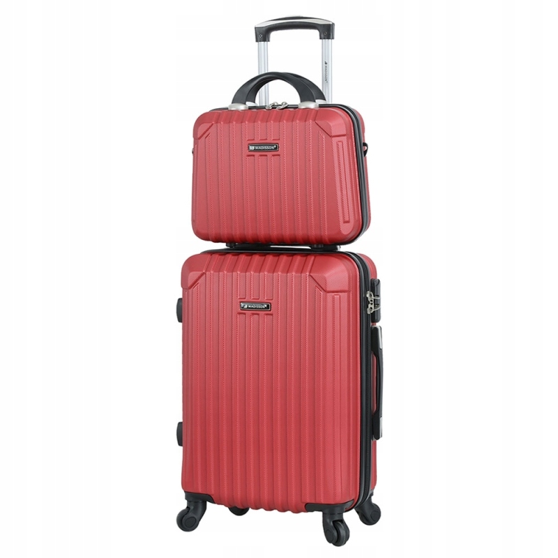 Zestaw mała walizka z kuferkiem podróżnym 55x40x23 Abs 40l