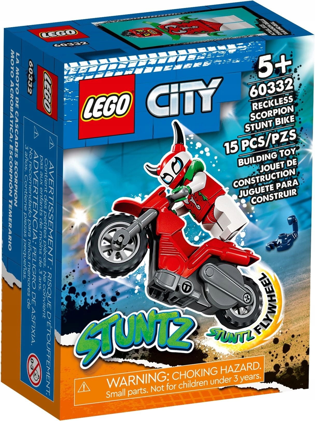 

Lego 60332 City Motocykl kaskaderski brawurowego s