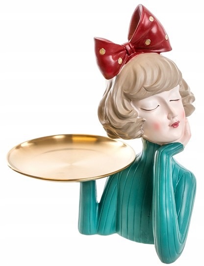 FIGURKA DZIEWCZYNA DEKORACJA CERAMICZNA NA PREZENT