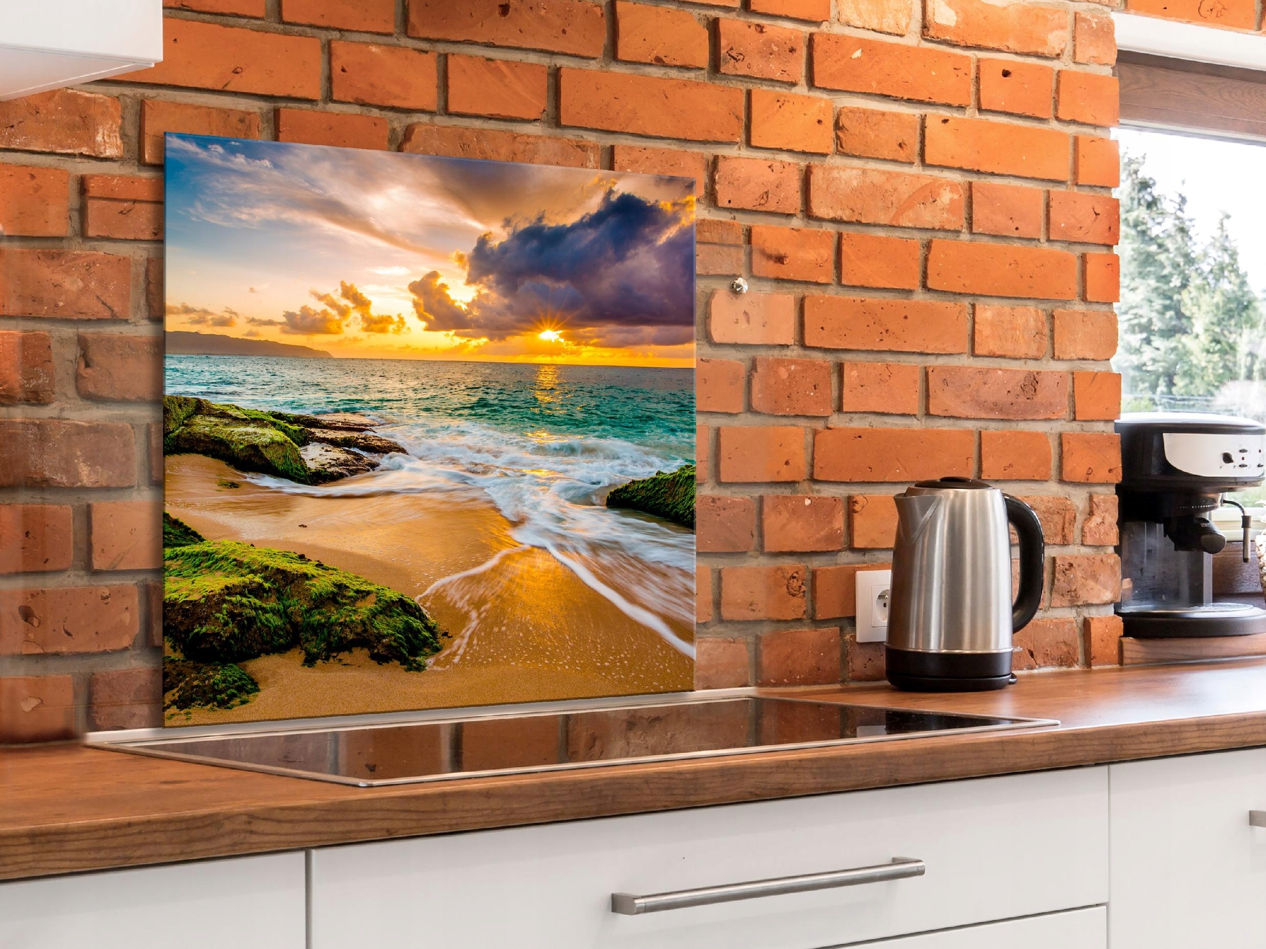 Skleněný Kuchyňský Panel 80x80 c-B-0515-aq-a