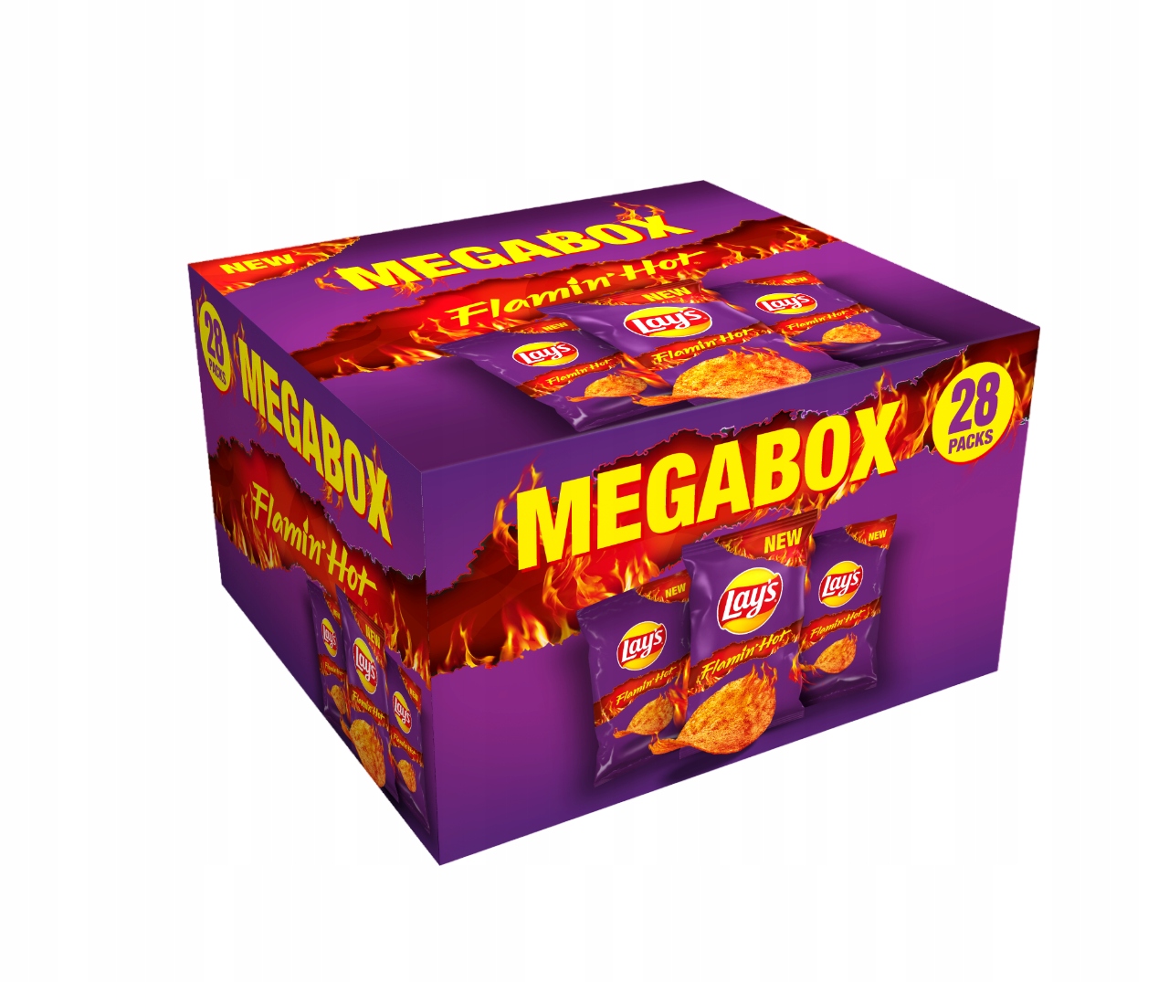 Lay's Flamin' Hot Chipsy ziemniaczane o smaku bardzo pikantnym 28x 70 g