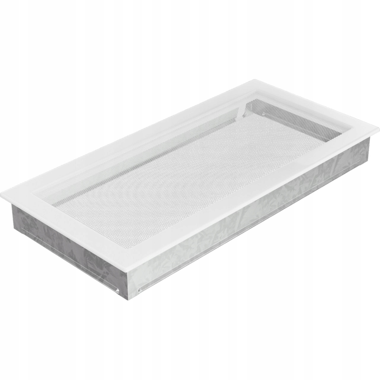 Větrací krbová mřížka bílá 22x45