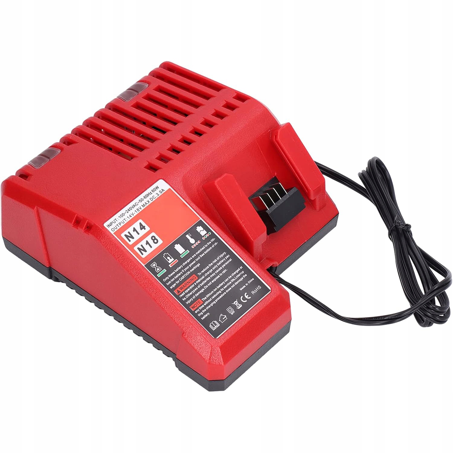 Ładowarka M12-18FC Zamiennik Na Akumulatory Milwaukee M12 M14 M18 12V-18V