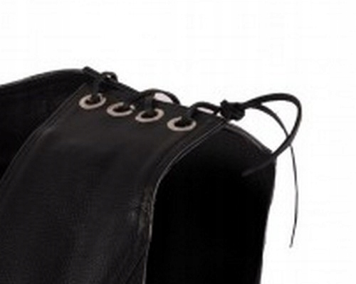 KAMIZELKA MOTOCYKLOWA SKÓRZANA WIĄZANA CHOPPER XL Rozmiar XL