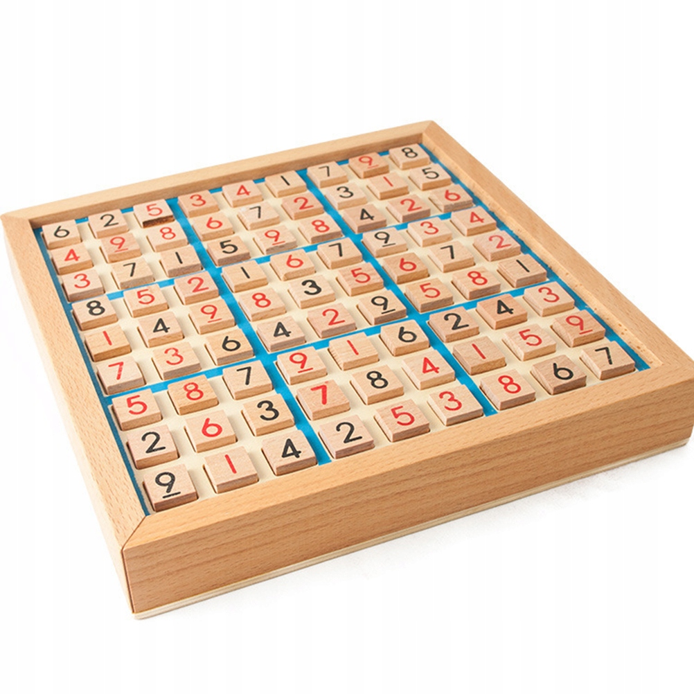 Sudoku Drewniane Super Gra Logiczna dla Dziecka Typ Podstawa