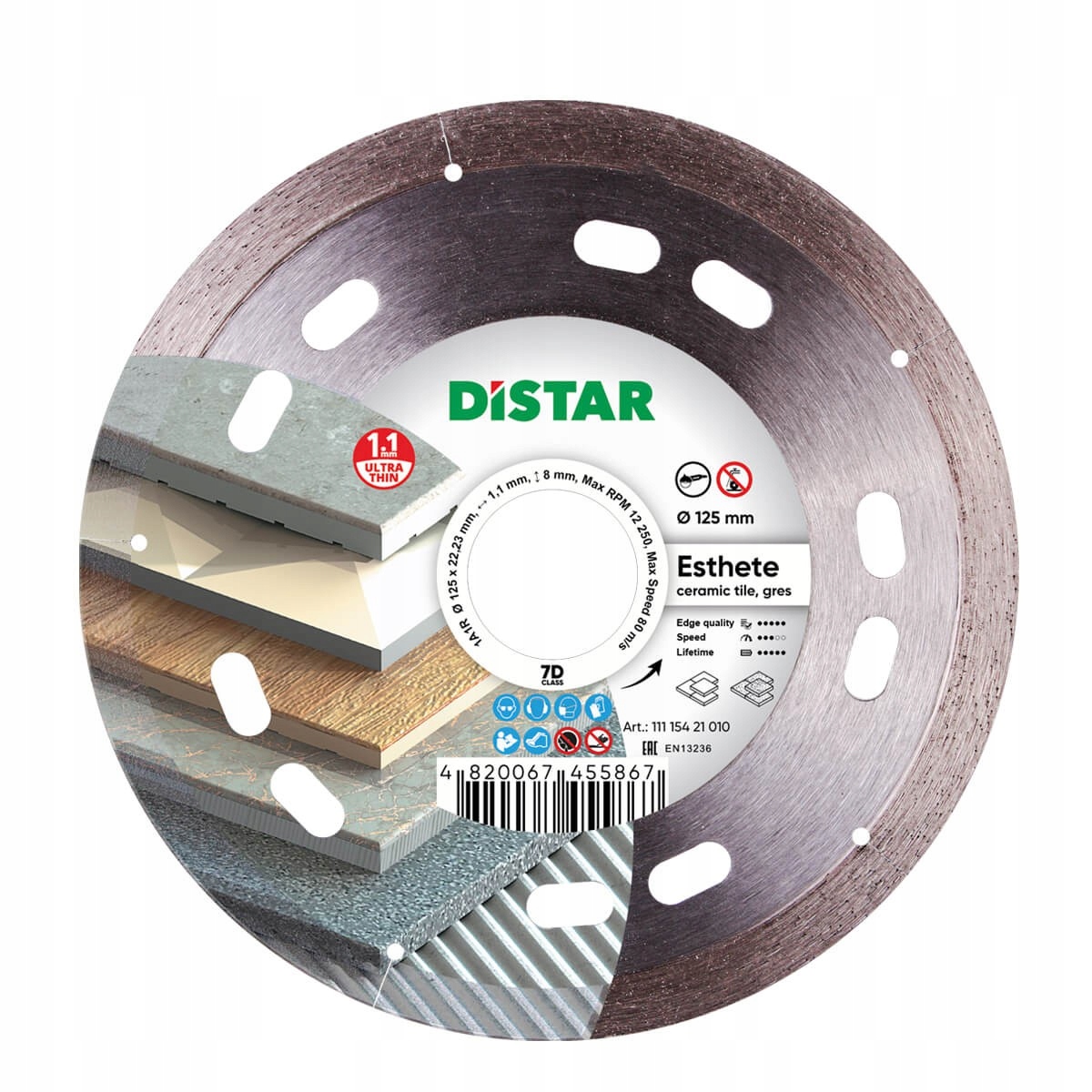 

Tarcza diamentowa 125mm Distar Esthete