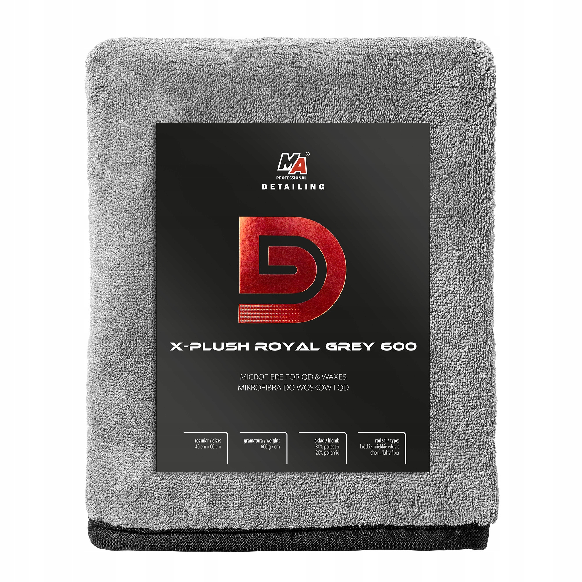 Ma Professional Detailing X-plush Royal Grey 600 Mikrofibra Do Wosków Qd