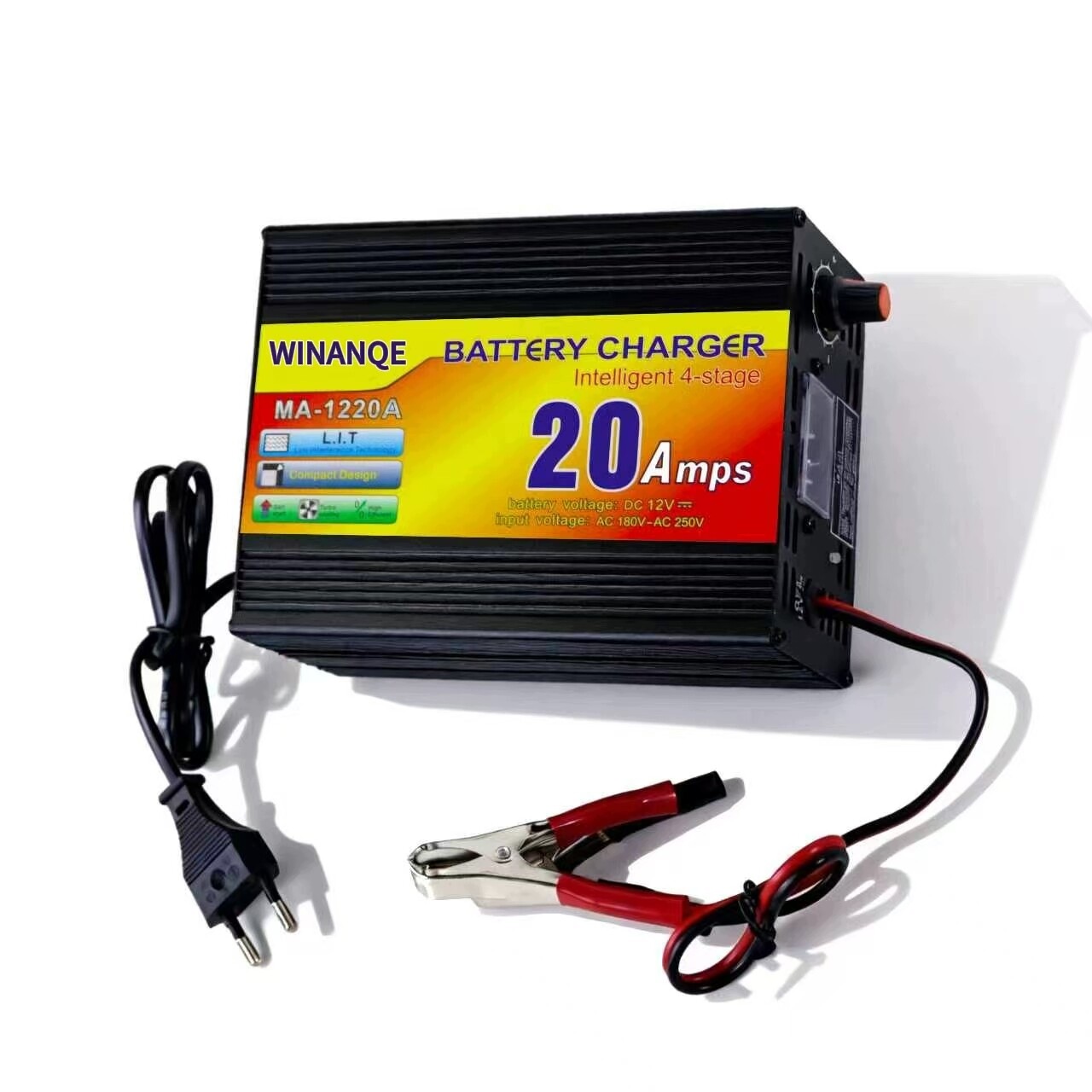 Nabíječka Pro Akumulátor LiFePO4 Lithiová 12V 14.6V Rychlý Usměrňovač 20A