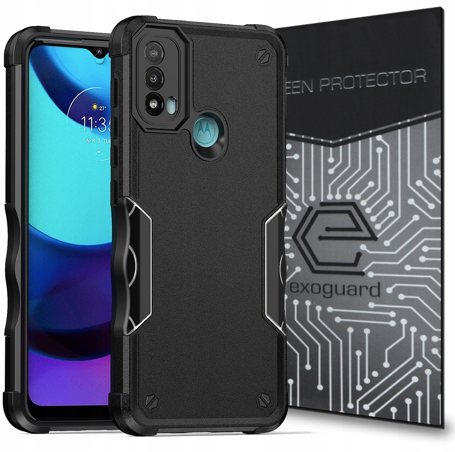 

Case Etui Pancerne+szkło do Motorola Moto E30 E40