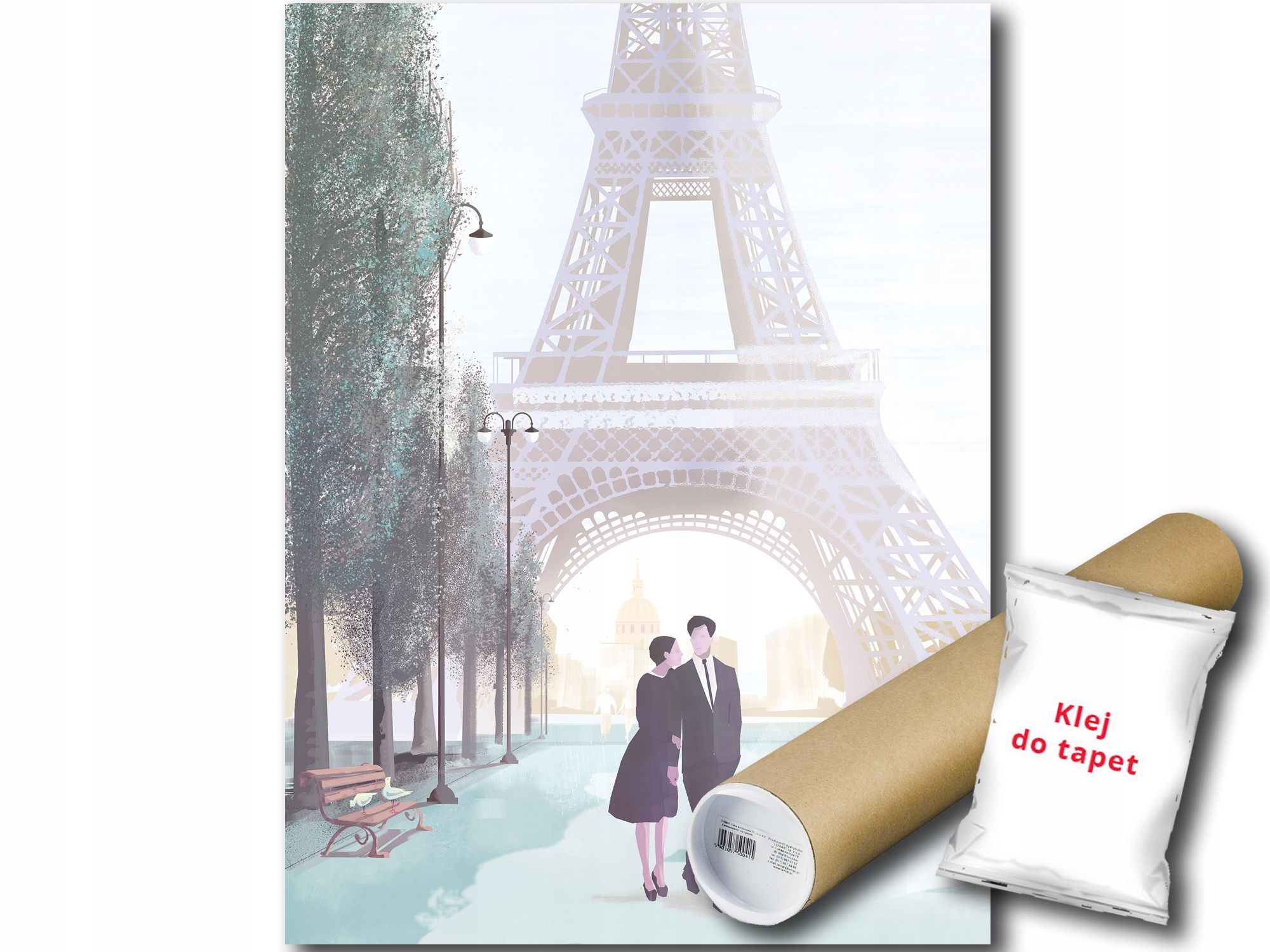 Vinylová Fototapeta Paríž Eiffelova Veža 184x254