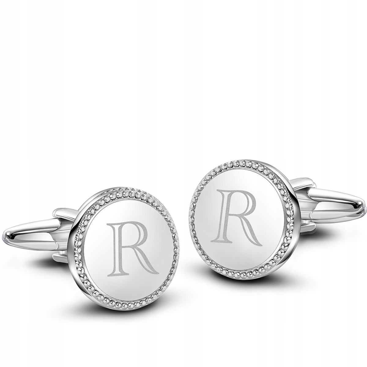 Manžetové knoflíčky s písmenem „r“ a ozdobným okrajem Pako Lorente One Size
