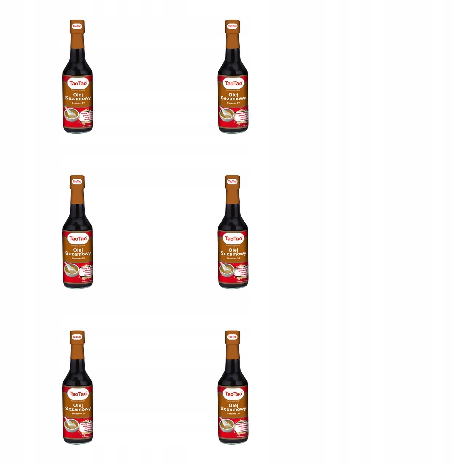 6x 150ml Taotao Olej sezamowy Zgrzewka